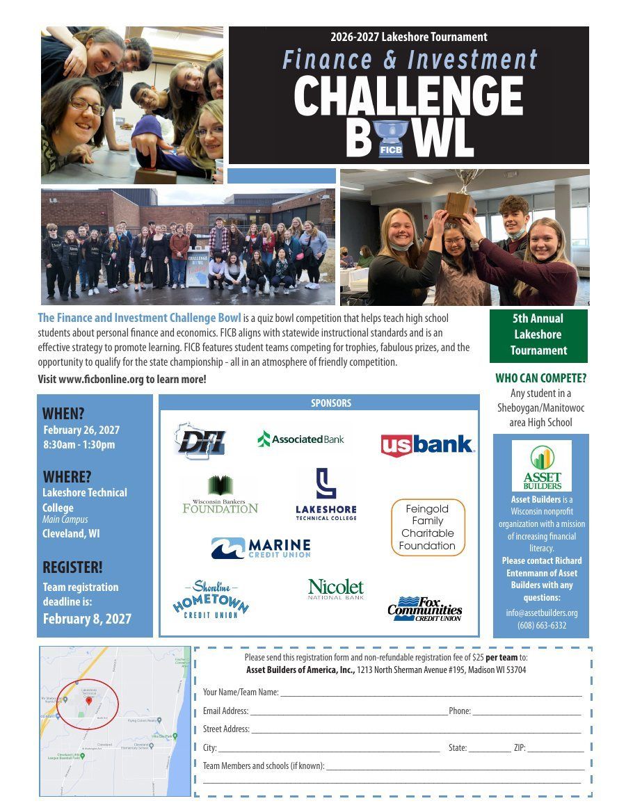Preview of 2026 Registration Flyer - Lakeshore